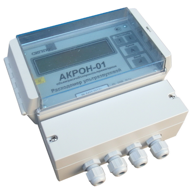 АКРОН-01 стационарный - ультразвуковой расходомер с накладными датчиками