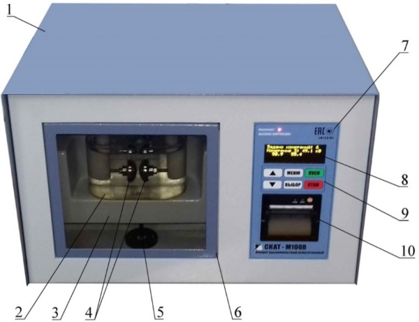 Устройство высоковольтного испытательного аппарата СКАТ-М100В
