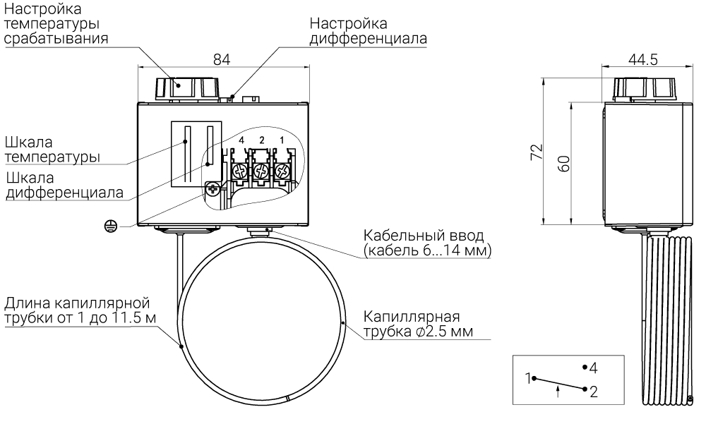 Габаритные размеры MEYERTEC МТR-К