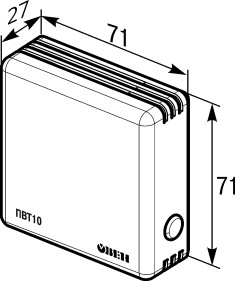 Габаритные размеры датчика влажности помещения
