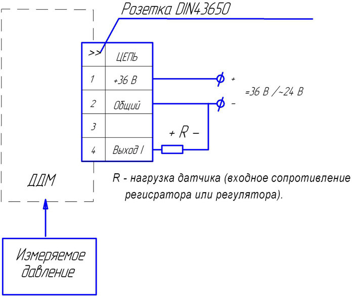 Схема внешних подключений ДДМ