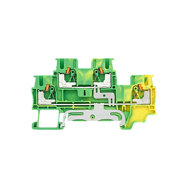 MTP-D2.5PE Клемма push-in двухуровневая, "Земля" 2.5 мм²