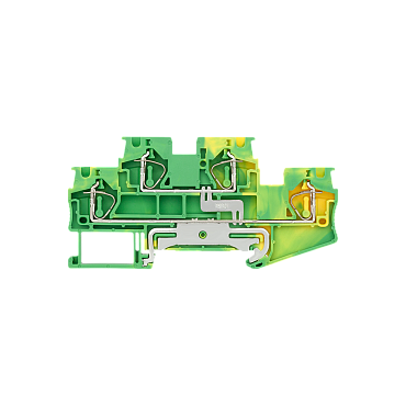MTS-D4PE Клемма пружинная двухуровневая "Земля", 4 мм²