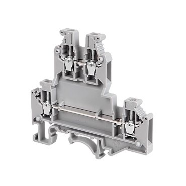 MTU-D2.5L - Клемма винтовая двухуровневая удлиненная, 2.5 мм²