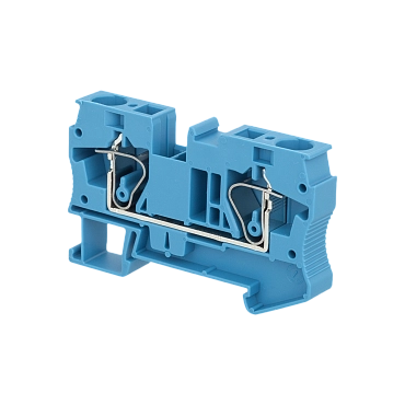 MTS-10BL - Клемма пружинная проходная, 10 мм², синяя