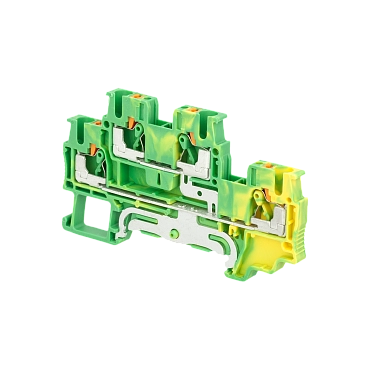 MTP-D2.5PE - Клемма push-in двухуровневая, "Земля" 2.5 мм²