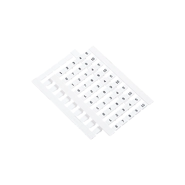 MTS-6M110 - Маркировка пружинных клемм 6, 10, 16 мм², 1-10 (уп. 100 шт.)